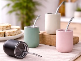 Mate antivuelco con tapa y bombilla